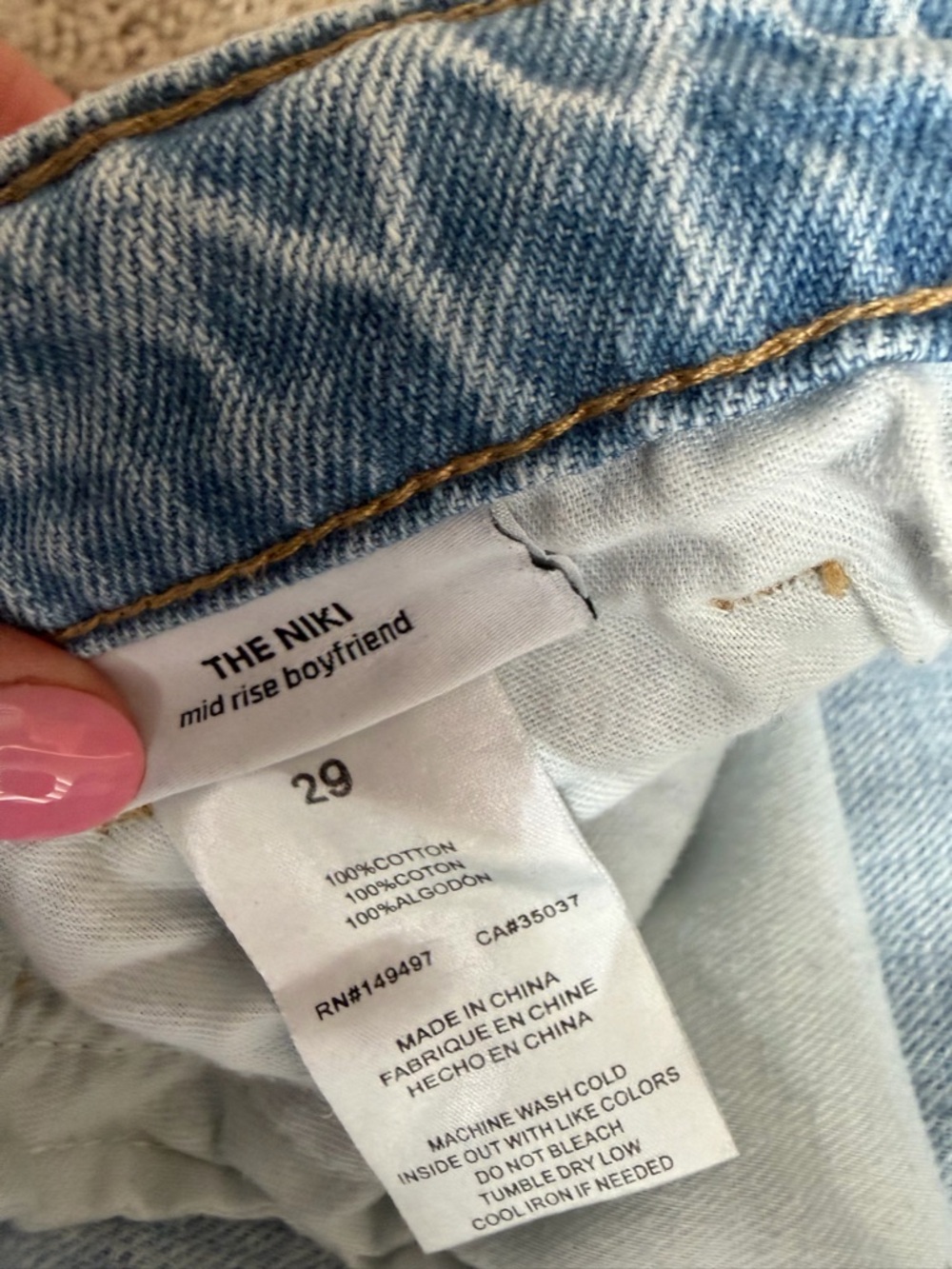 Joe’s Jeans The Niki light wash cropped mid rise boyfriend jean size 29 - Picture 5 of 6